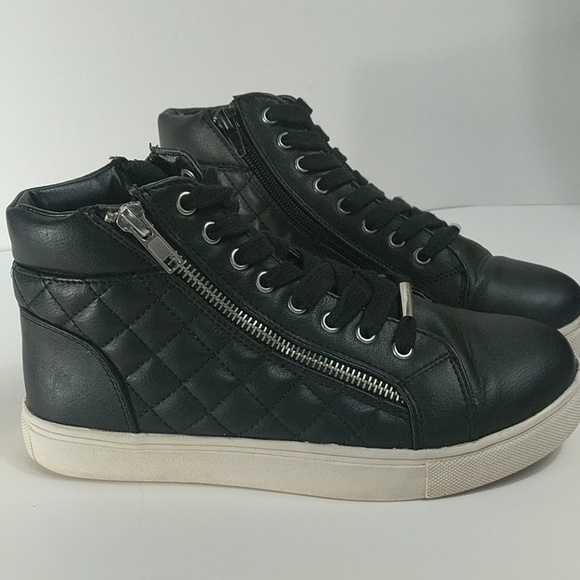 Steve Madden Decaff Hi-top Sneakers Size 6.5 - Picture 1 of 6